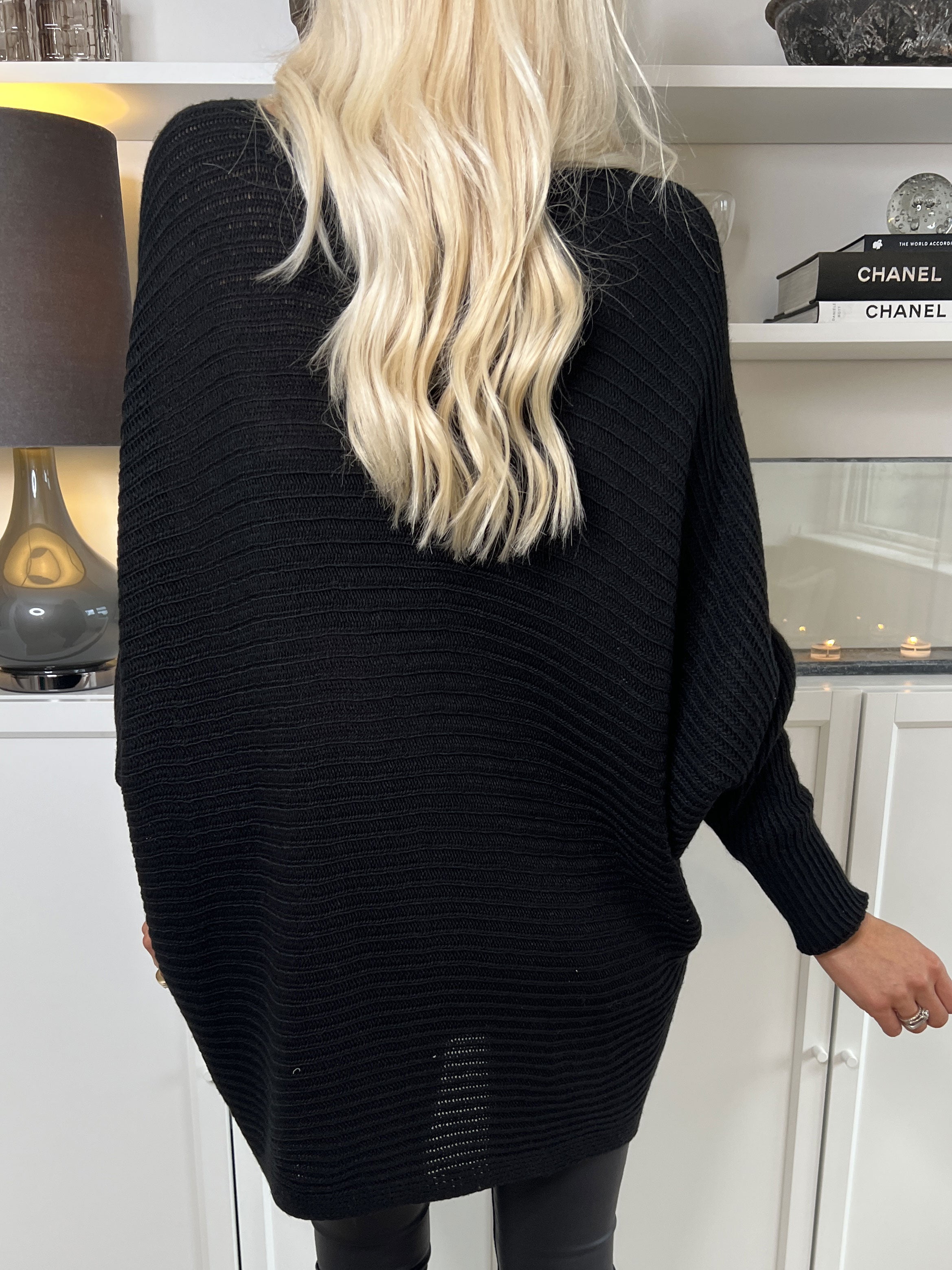 Gabbi - Oversized strik med flagermusærmer